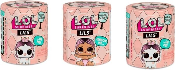 L.O.L. Surprise Lils with Lil Pets or Sisters 3 Pack, Multicolor