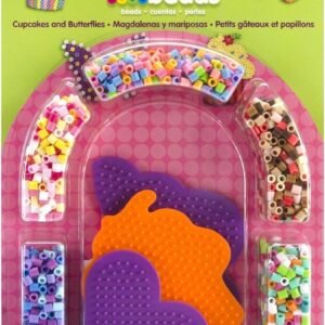 Perler Beads Cupcakes and Butterflies Craft Kit for Kids, 2005 pcs