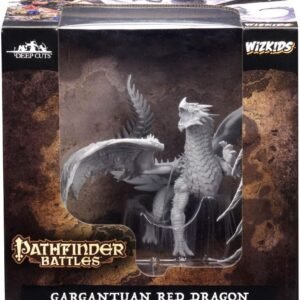 WizKids Pathfinder Battles Deep Cuts Unpainted Miniatures Gargantuan Red Dragon