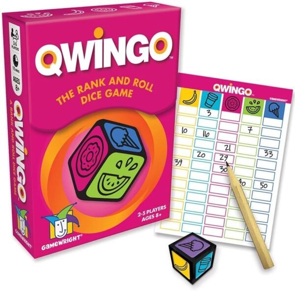 Gamewright Qwingo - The Rank & Roll Dice Game Kit
