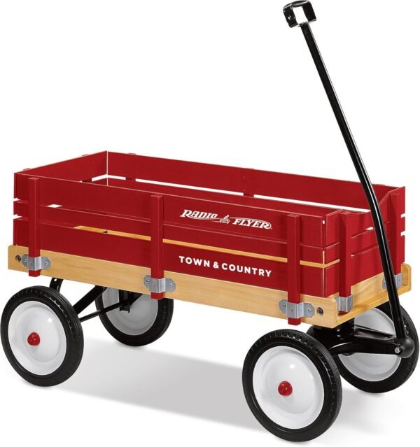 Radio Flyer Town and Country Wagon, Town and Country Wagon - Red
