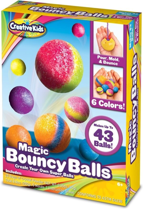Creative Kids DIY Magic Bouncy Balls - Create Your Own Crystal Power