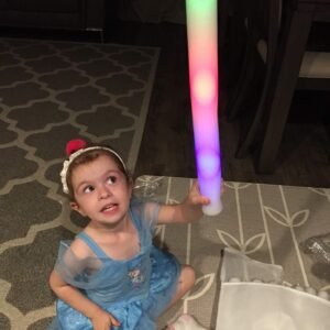 Rafo LED Glow Sticks 20 Glow Party Multicolor Changing Foam Wands for