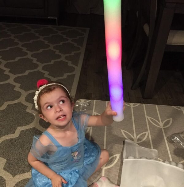 Rafo LED Glow Sticks 20 Glow Party Multicolor Changing Foam Wands for