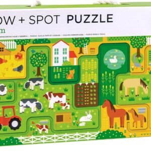 Petit Collage Chunky 10-Piece Toddler Follow and Spot Finger Puzzle, at The