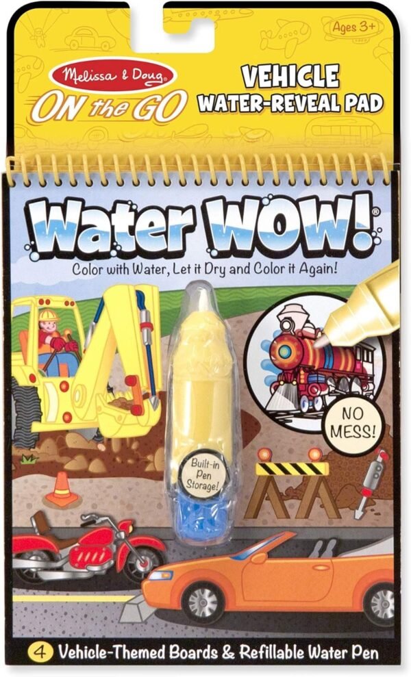 Melissa & Doug Water Wow Vehicles Kit Toy Fun Kids