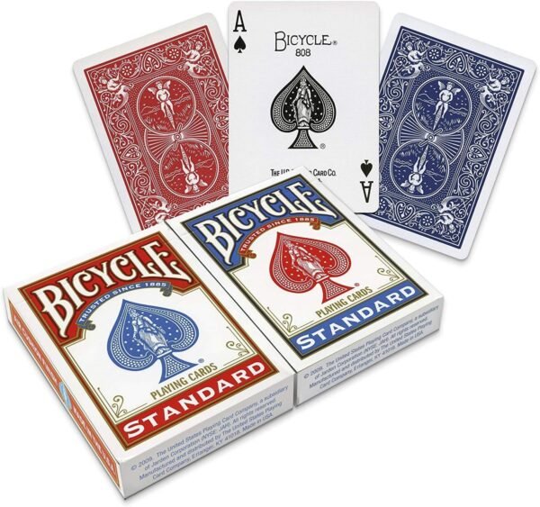 Bicycle Playing Cards - Poker Size - 2 Pack, RED & BLUE