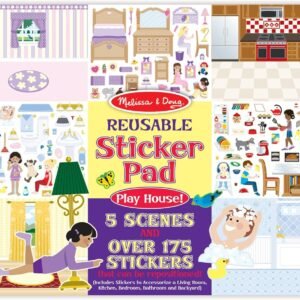 Melissa & Doug Play House Reusable Sticker Pad Kit Toy