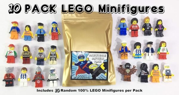 Pack of 10 Random Authentic Lego Figures 9443 Kit Toy