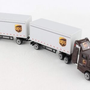 Daron UPS Die Cast Tractor with 2 Trailers Kit Toy