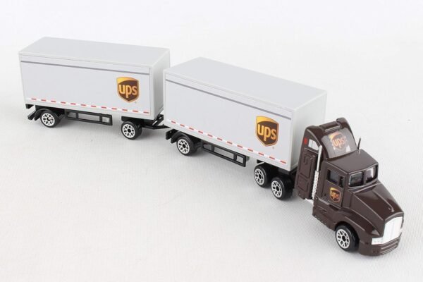 Daron UPS Die Cast Tractor with 2 Trailers Kit Toy