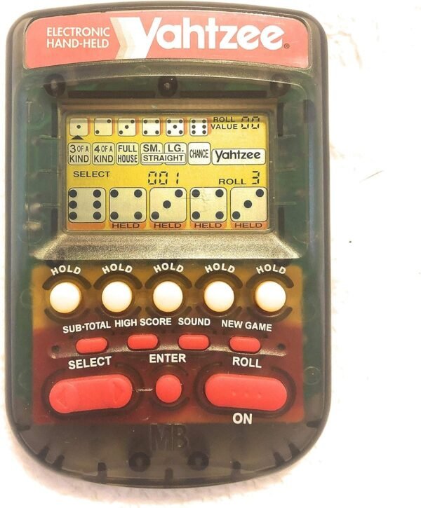 Electronic Handheld Yahtzee - Clear black Kit Toy Fun Kids