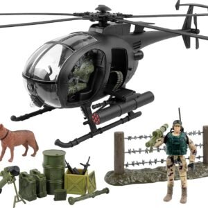 Click N Play Military Attack Combat Helicopter 20 Piece Play Set with