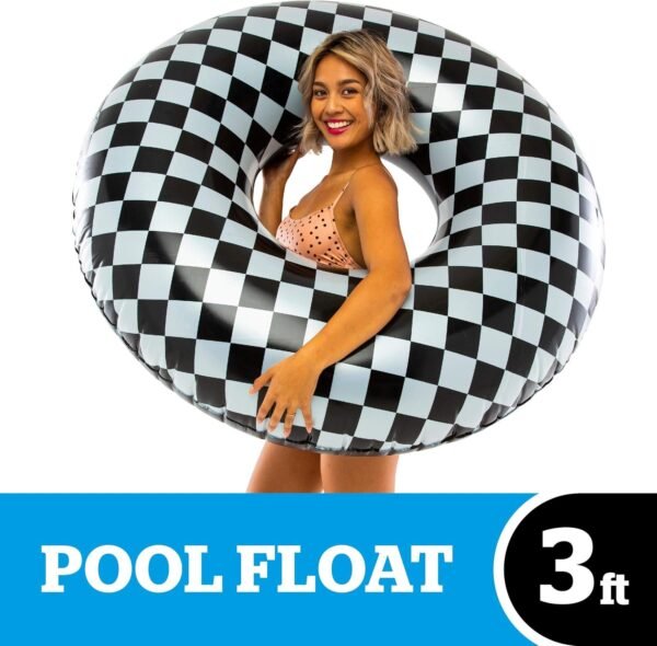 BigMouth Inc. Checker Pool Float Over 3 Foot Pool Float, Durable Inflatable