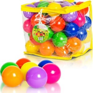 FoxPrint Soft Plastic Kids Play Balls Non Toxic, 50 Phthalate & BPA