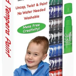 The Pencil Grip Kwik Stix Solid Tempera Paint, Super Quick Drying, 12