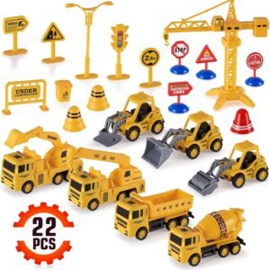 Construction Trucks Toy Set Toys for Kids Boys and Girls Age 3