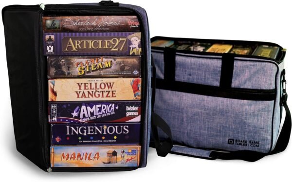 Board Game Bag - Backpack/Shoulder Strap/Luggage Slip - Padded Board Game Carrier
