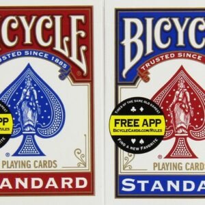 Bicycle Poker Size Standard Index Playing Cards 4-Pack Colors May Vary Red,