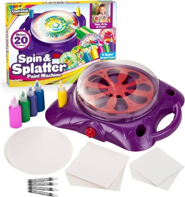 Creative Kids Spin & Paint Art Kit - Spinning Art Machine +