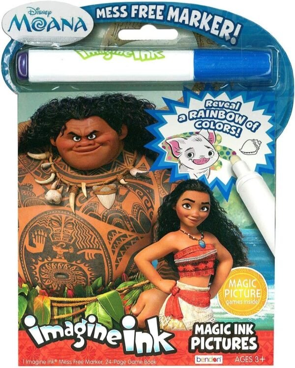 Bendon 73581 Disney Moana Imagine Ink Magic Ink Pictures Kit