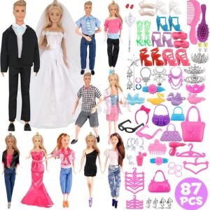 Liberty Imports Huge Bundle Complete Set of Handmade Clothes Outfits with Shoes