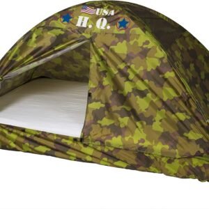 Pacific Play Tents 19780CAMOUFLAGE H.Q. Bed Tent Kit Toy Fun