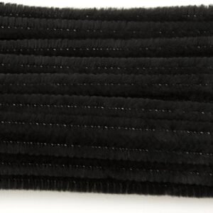 Black 6 Millimeter, Chenille Stems, 100 Piece Kit Toy Fun