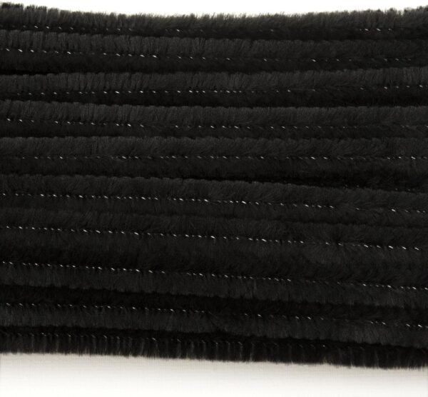 Black 6 Millimeter, Chenille Stems, 100 Piece Kit Toy Fun