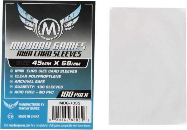 Mayday Games Mini Card Sleeve 45 MM X 68 MM pack of