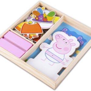 Peppa Pig Magnetic Wood Dress Up Puzzle 25 Piece Kit
