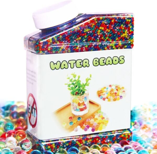 Elongdi Water Beads Pack Rainbow Mix Over 50,000 Beads Growing Balls, Jelly