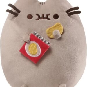 GUND Pusheen Snackables Potato Chip Cat Plush Stuffed Animal, Gray, 9.5