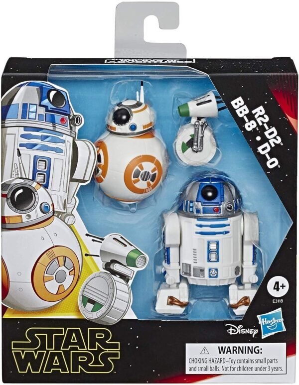 Star Wars Galaxy of Adventures R2-D2, BB-8, D-O Action Figure 3 Pack,