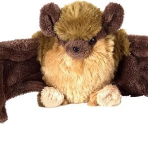 Wild Republic Brown Bat Plush, Stuffed Animal, Plush Toy, Gifts for Kids,