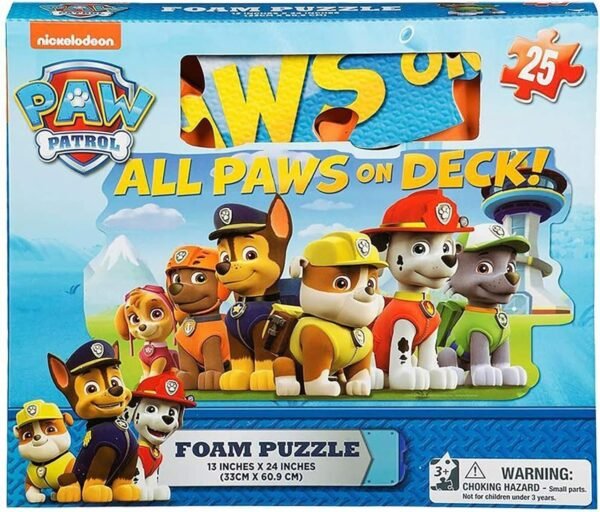 Gift Item Paw Patrol Foam Floor Puzzle by Cardinal 25 Piece, Multicolor