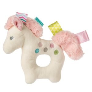 Taggies Embroidered Soft Ring Rattle, Painted Pony, 6-Inches Kit Toy