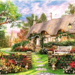 Mini Country Cottage Puzzle1000 Pieces Jigsaw Puzzle for Adults Kids 11.7 x