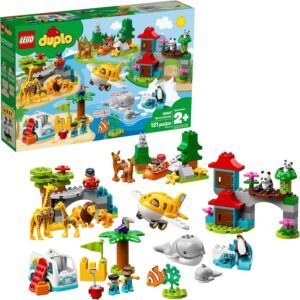 LEGO DUPLO Town World Animals 10907 Building Bricks, Toy Animal Set for