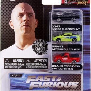Jada Toys Nano Hollywood Rides Fast & Furious Doms Dodge Charger R/T,