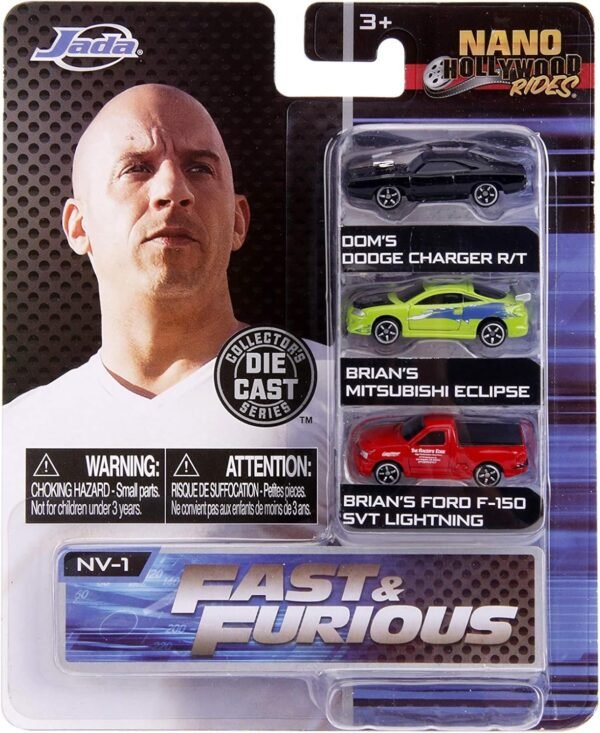 Jada Toys Nano Hollywood Rides Fast & Furious Doms Dodge Charger R/T,