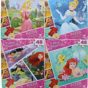 4 Pk. Disney Princess Jigsaw Puzzle 48 Pieces 192 Total Pieces