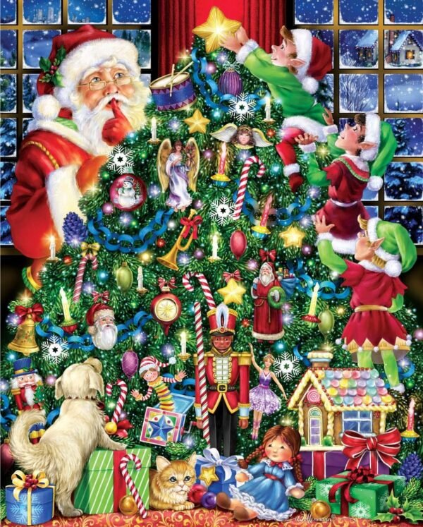 The Star on Top Christmas Jigsaw Puzzle 1000 Piece Kit