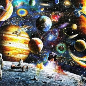 Moruska Space Puzzle 1000 Piece for Adults Solar System Jigsaw Puzzle Outer