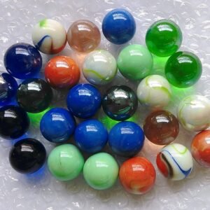 Qich 12pieces assorted color 1shooter marbles Kit Toy Fun Kids