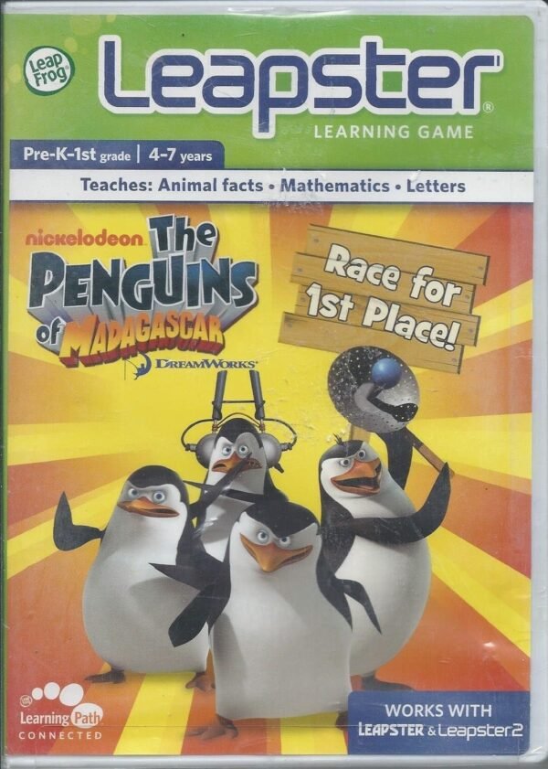LeapFrog Leapster Learning Game Penguins of Madagascar Kit Toy Fun