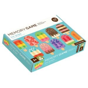 Petit Collage Memory Game, Ice Pops 24 Chunky Cards to Match