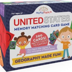 MINDEMICS US State Capitals Match It Game United States and Capital Cities