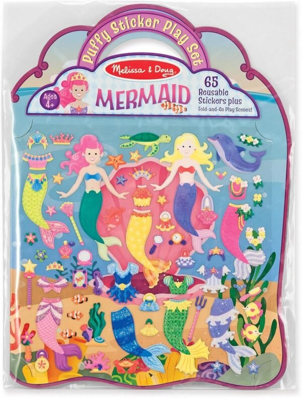 Melissa & Doug Puffy Sticker Play Set - Mermaid Kit