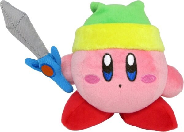 Little Buddy Kirbys Adventure All Star Collection Kirby Sword Stuffed Plush, 6,